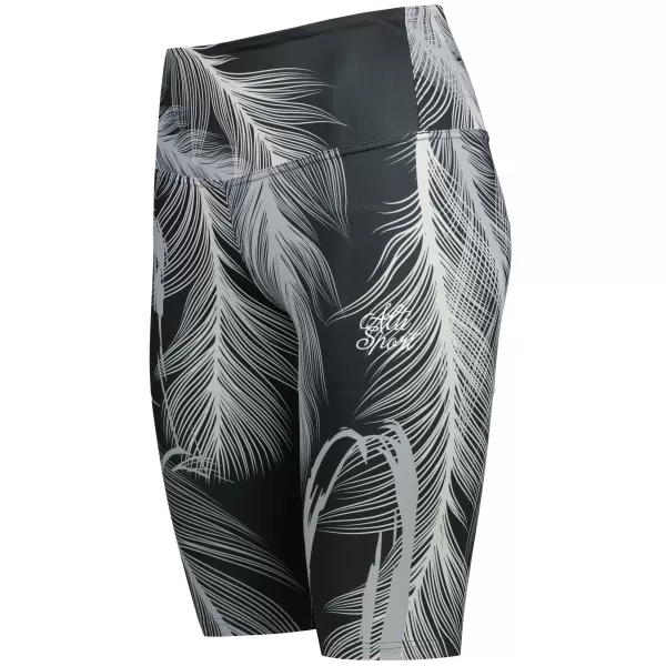  Ženske pajkice nad koleni premium ALTISPORT VOJ/ALW001LEG02 ČRNA/SIVA 