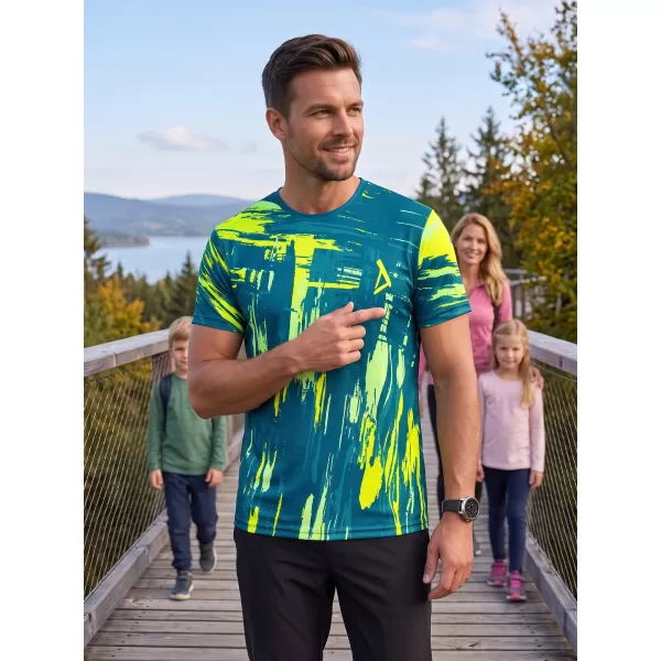  Moška premium funkcionalna majica s kratkimi rokavi ALTISPORT VOJ/ALM010TR01 KEROZIN/RUMENA 