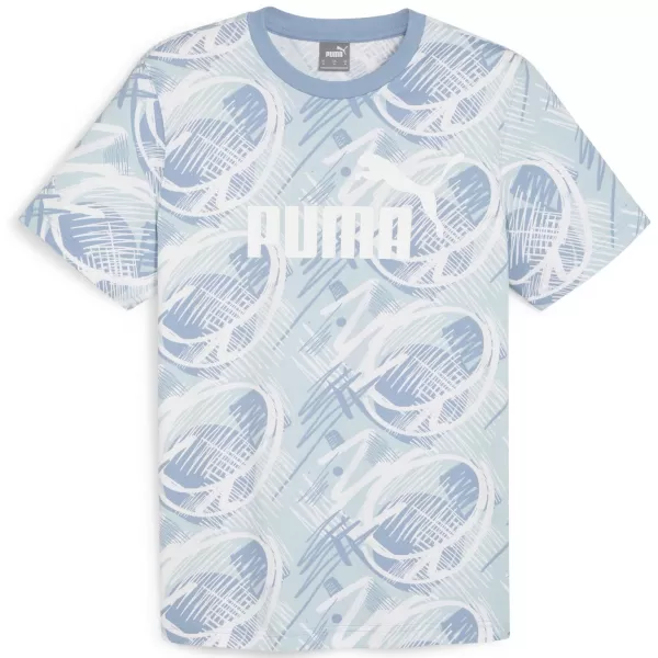  Moška majica s kratkimi rokavi PUMA POWER AOP TEE 678938-20 MODRA 