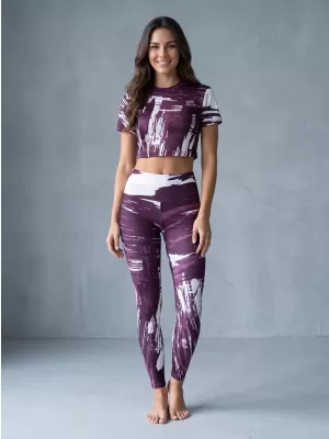 Ženske dolge premium pajkice ALTISPORT VOJ/ALW010LEG01 VIJOLIČNA