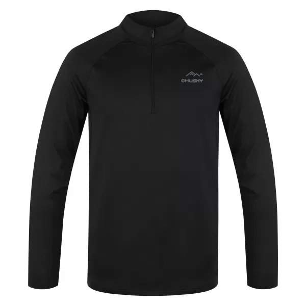  Moška termo majica HUSKY TROMI ZIP M ČRNA 