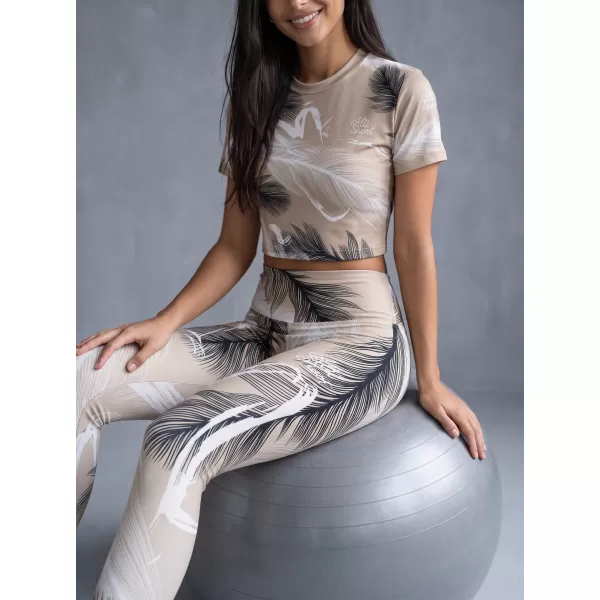  Ženske dolge premium pajkice ALTISPORT VOJ/ALW001LEG01 RJAVA 