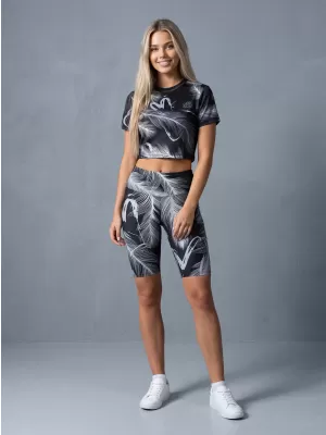 Ženske pajkice nad koleni premium ALTISPORT VOJ/ALW001LEG02 ČRNA/SIVA