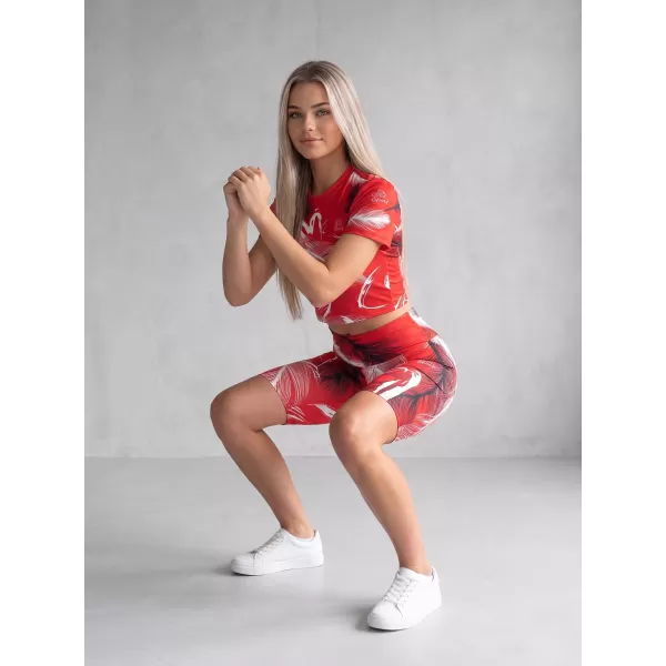  Ženske pajkice nad koleni premium ALTISPORT VOJ/ALW001LEG02 RDEČA 