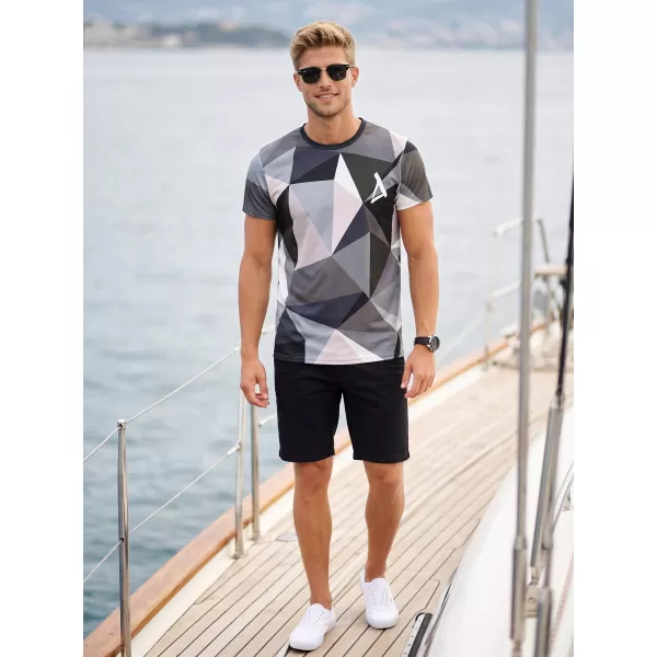  Moška premium plus funkcionalna majica s kratkimi rokavi ALTISPORT VOJ/ALM007TR02 SIVA 