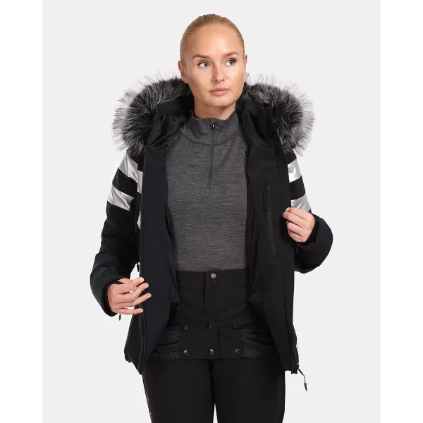  Ženska smučarska jakna KILPI LTD ASTER-W UL0141KI ČRNA 