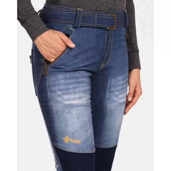  Ženske softshell smučarske hlače KILPI JEANSO-W UL0409KI TEMNO MODRA 