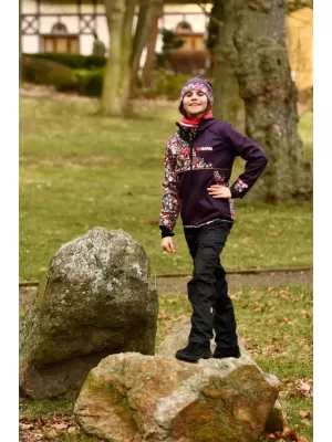Otroške softshell hlače WAMU KLASIK ČRNA