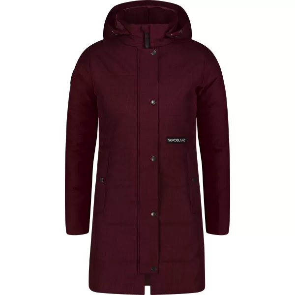  Ženski zimski plašč NORDBLANC MYSTIQUE NBWJL7943 BORDO 