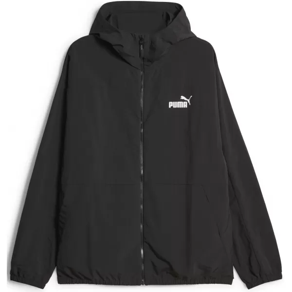  Moška vetrovka PUMA HOODED WINDBREAKER 675387-01 ČRNA 