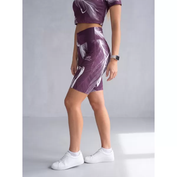  Ženske pajkice nad koleni premium ALTISPORT VOJ/ALW001LEG02 VIJOLIČNA/BELA 