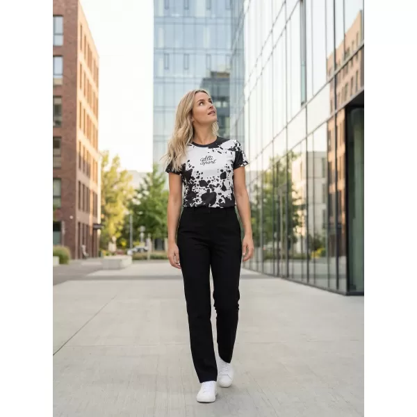  Ženska premium funkcionalna majica ALTISPORT VOJ/ALW012TR01 ČRNO/BELO 
