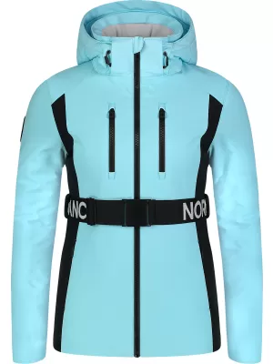 Ženska softshell smučarska jakna NORDBLANC APRES-SKI NBWJL7928 SVETLO MODRA