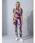 Ženske dolge premium pajkice ALTISPORT VOJ/ALW001LEG01 VIJOLIČNA/BELA