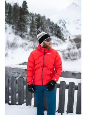 Moška zimska jakna NORDBLANC BRILLIANCY NBWJM7926 RDEČA