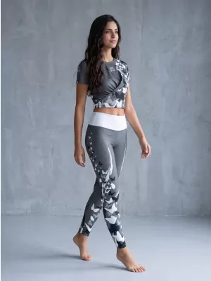 Ženske dolge premium pajkice ALTISPORT VOJ/ALW022LEG01 SIVA