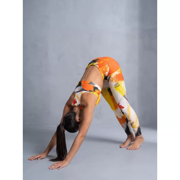  Ženske dolge premium pajkice ALTISPORT VOJ/ALW019LEG01 ORANŽNA 