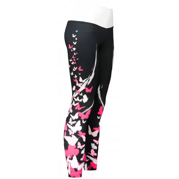  Ženske dolge premium pajkice ALTISPORT VOJ/ALW022LEG01 ČRNO ROZA 