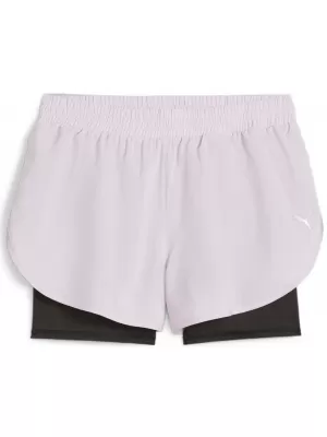 Ženske kratke hlače PUMA RUN FAV WOVEN 2IN1 SHORT W 523181-60 ČRNA