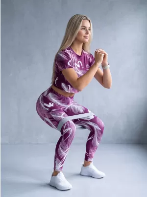 Ženske dolge premium pajkice ALTISPORT VOJ/ALW001LEG01 FUKSIJA