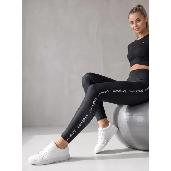  Ženske dolge premium pajkice ALTISPORT VOJ/ALW021LEG01 ČRNA 