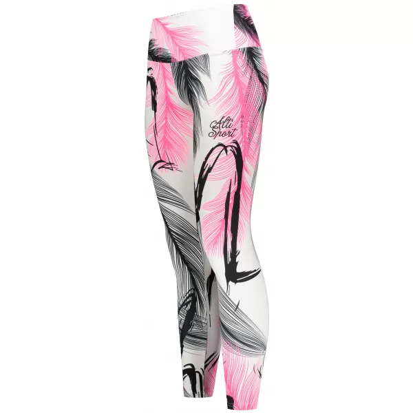  Ženske dolge premium pajkice ALTISPORT VOJ/ALW001LEG01 BELO ROZA 