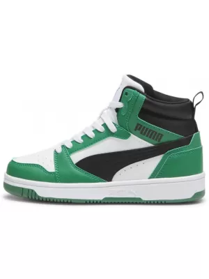 Otroški čevlji PUMA REBOUND V6 MID JR 393831-10 BELA