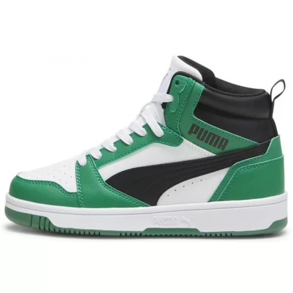  Otroški čevlji PUMA REBOUND V6 MID JR 393831-10 BELA 