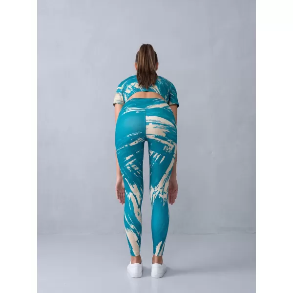  Ženske dolge premium pajkice ALTISPORT VOJ/ALW010LEG01 KEROZIN/RJAVA 