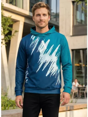 Moški vrhunski funkcionalni pulover ALTISPORT VOJ/ALM006MI01 KEROZIN/MODRA
