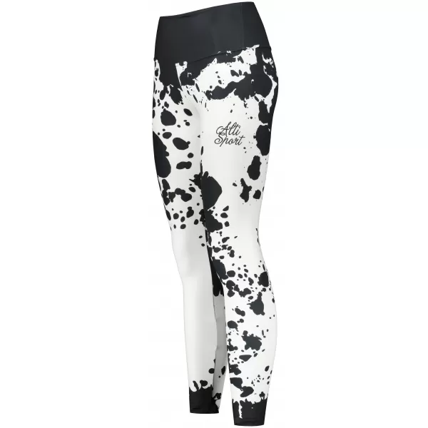 Ženske dolge premium pajkice ALTISPORT VOJ/ALW012LEG01 ČRNO/BELO 