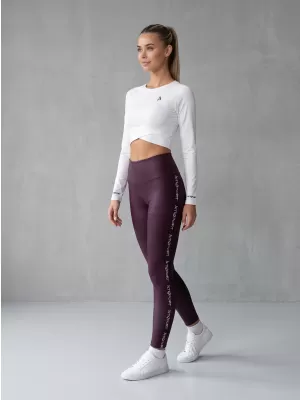 Ženske dolge premium pajkice ALTISPORT VOJ/ALW021LEG01 VIJOLIČNA