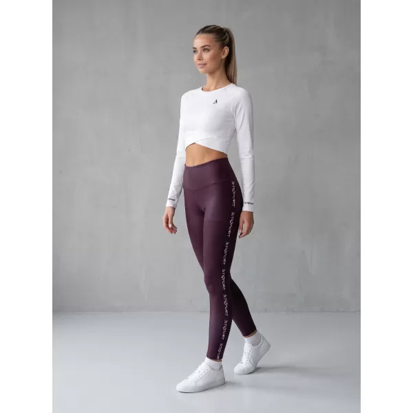  Ženske dolge premium pajkice ALTISPORT VOJ/ALW021LEG01 VIJOLIČNA 