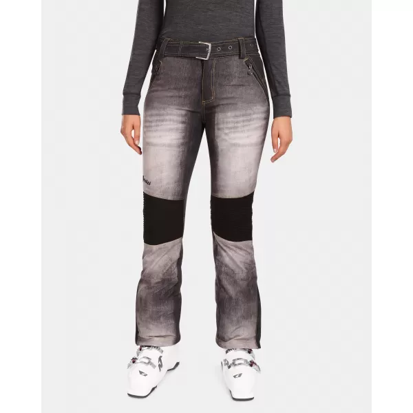  Ženske softshell smučarske hlače KILPI JEANSO-W UL0409KI ČRNA 