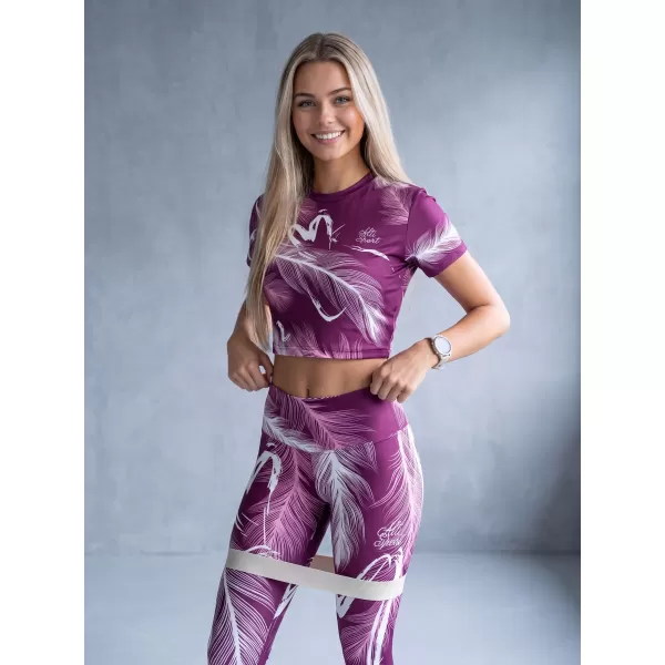  Ženske dolge premium pajkice ALTISPORT VOJ/ALW001LEG01 FUKSIJA 