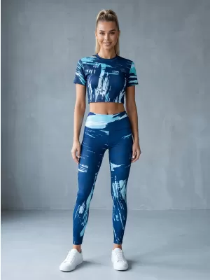 Ženske dolge premium pajkice ALTISPORT VOJ/ALW010LEG01 KRALJEVSKO MODRA