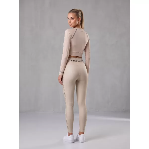  Ženske dolge premium pajkice ALTISPORT VOJ/ALW021LEG01 RJAVA 