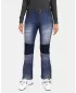 Ženske softshell smučarske hlače KILPI JEANSO-W UL0409KI TEMNO MODRA
