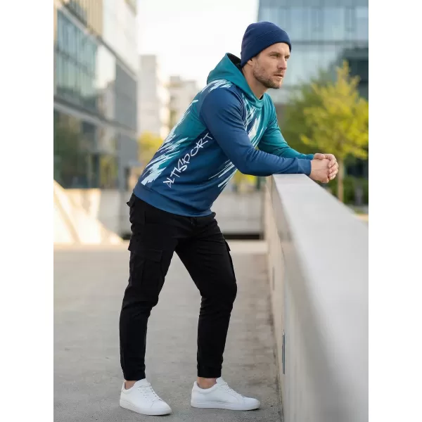  Moški vrhunski funkcionalni pulover ALTISPORT VOJ/ALM006MI01 KEROZIN/MODRA 