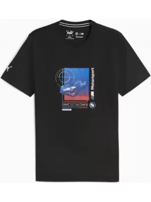 Moška majica s kratkimi rokavi PUMA BMW MMS CAR GRAPHIC TEE 2 624158-01 ČRNA