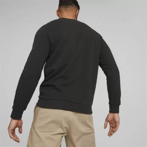  Moški pulover PUMA ESS+ 2 COL BIG LOGO CREW 586763-61 ČRNA 