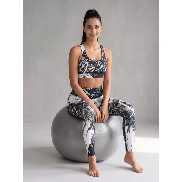  Ženske dolge premium pajkice ALTISPORT VOJ/ALW018LEG01 ČRNO-BELO 