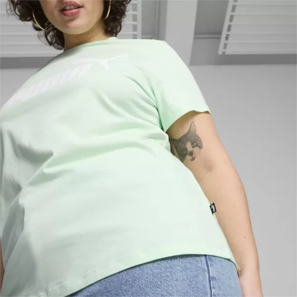  Ženska majica s kratkimi rokavi PUMA ESS LOGO TEE 586775-90 ZELENA 
