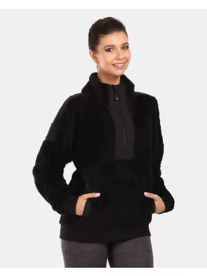 Topel ženski pulover KILPI LIVAE-W UL0214KI ČRNA