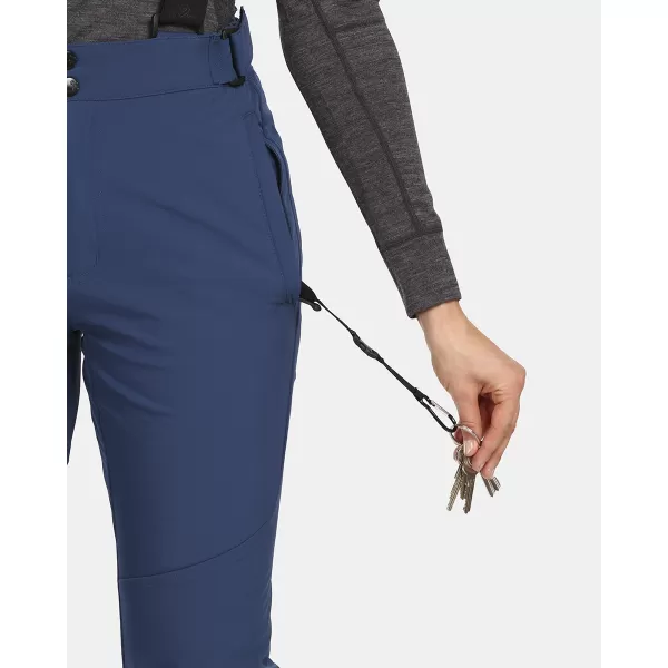  Ženske softshell smučarske hlače KILPI RHEA-W UL0407KI TEMNO MODRA 