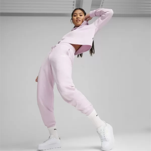 Ženske hlače PUMA ESS+ SMALL LOGO HW PANTS TR 678744-60 VIJOLIČNA 