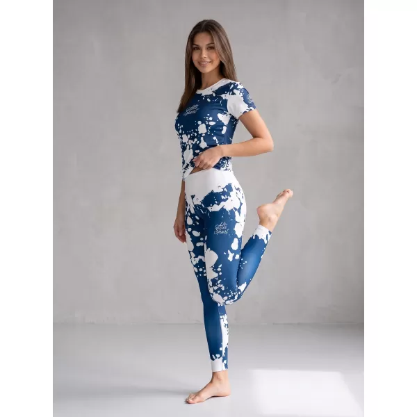  Ženske dolge premium pajkice ALTISPORT VOJ/ALW012LEG01 BELA/MODRA 