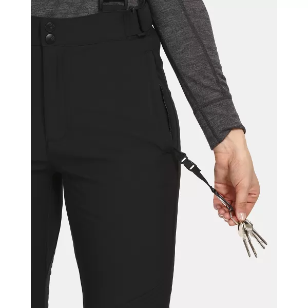  Ženske softshell smučarske hlače KILPI RHEA-W UL0407KI ČRNA 