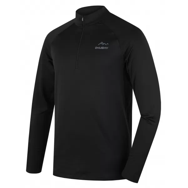  Moška termo majica HUSKY TROMI ZIP M ČRNA 