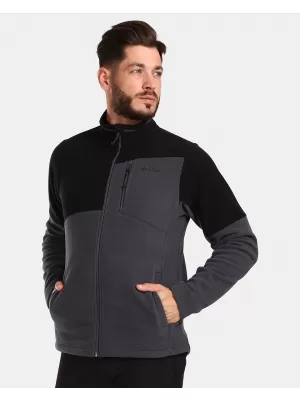 Moški pulover iz flisa KILPI GLANDER-M UM0210KI TEMNO SIVA